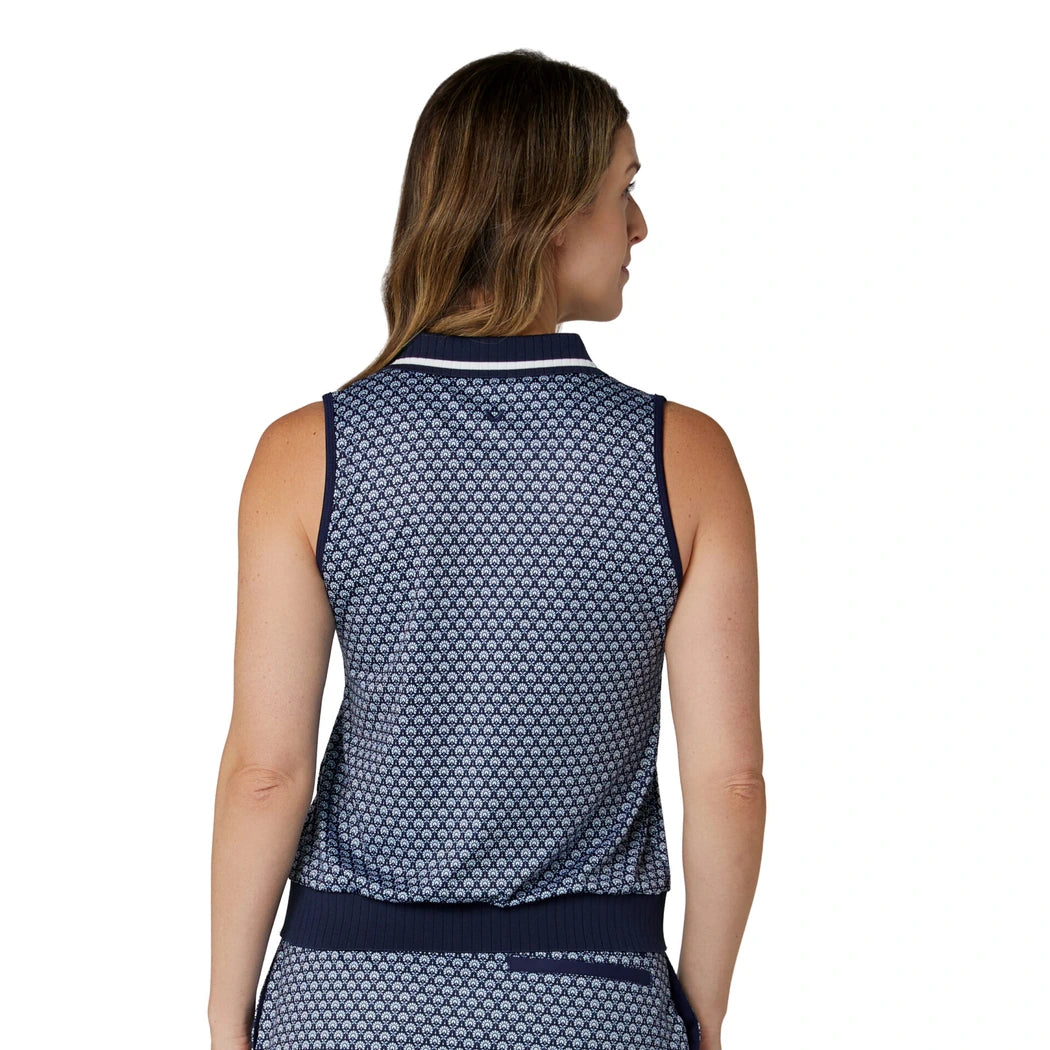 Callaway Scarf Sleeveless Pique Dame Navy