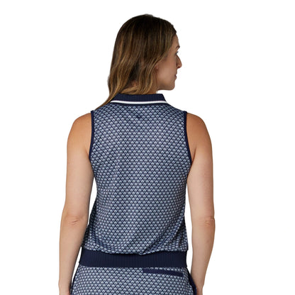 Callaway Scarf Sleeveless Pique Dame Navy