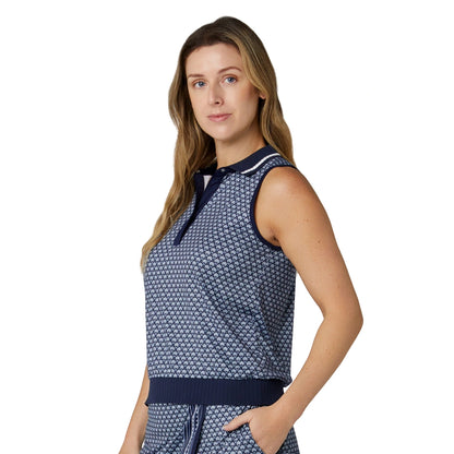 Callaway Scarf Sleeveless Pique Dame Navy