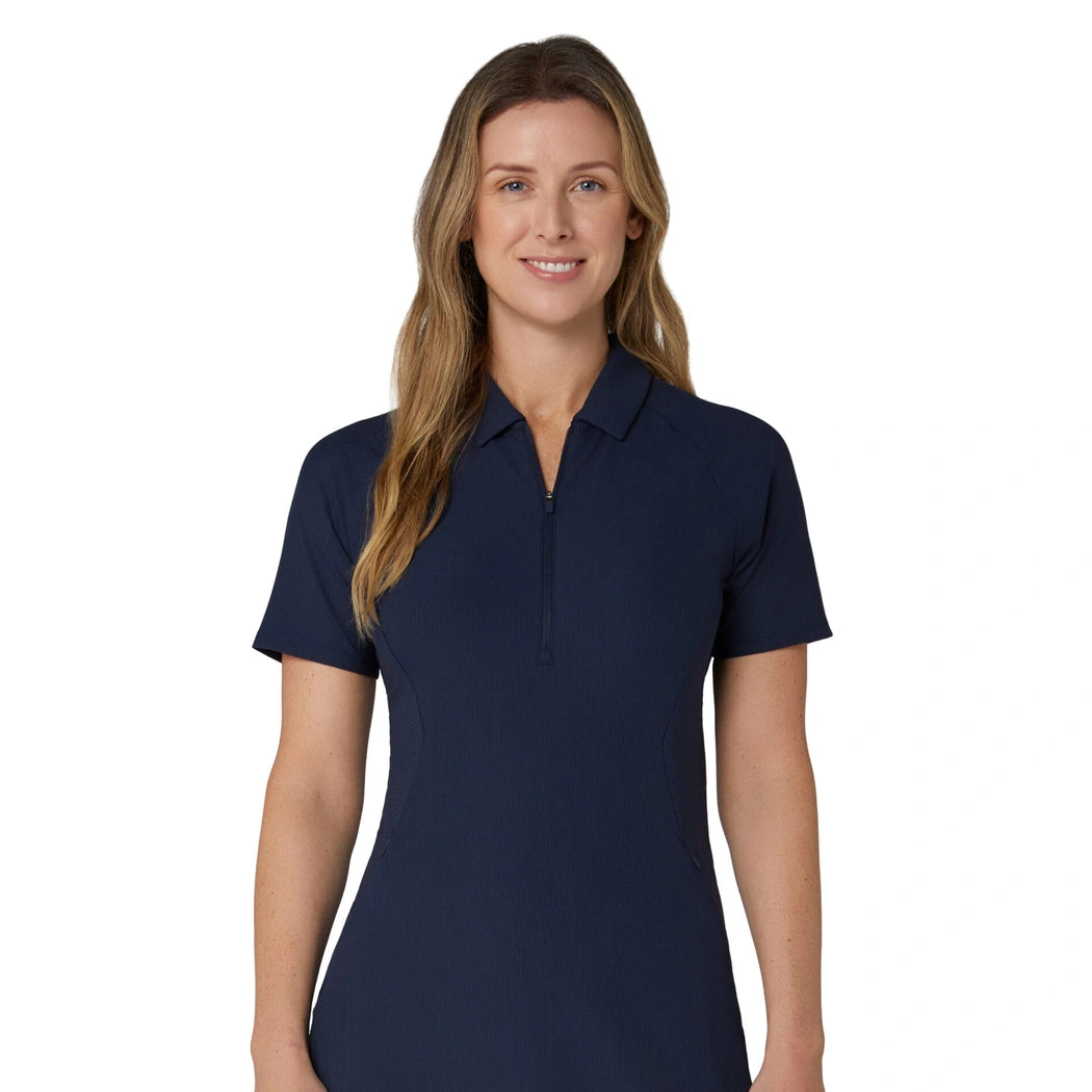 Callaway SS Ribbed Kjole Dame Navy