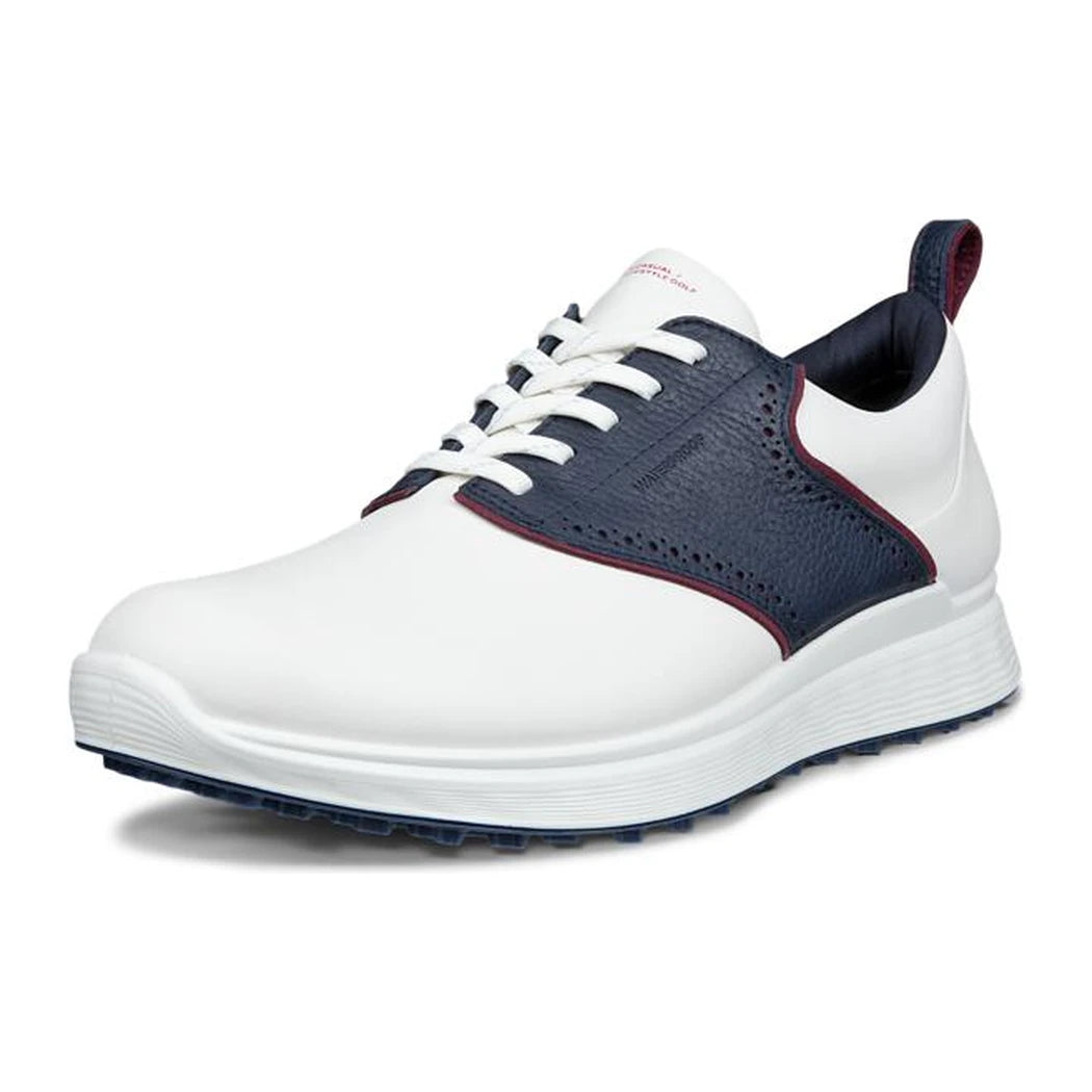 ECCO Golf S-Casual Lace WP Herre Hvit/Marine