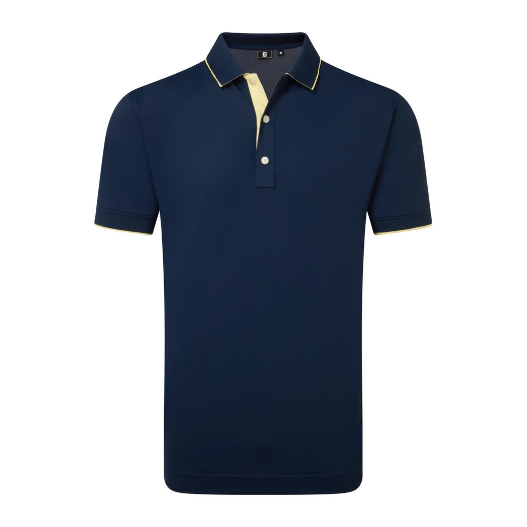 FootJoy FJ Wordmark Pique Herre Navy