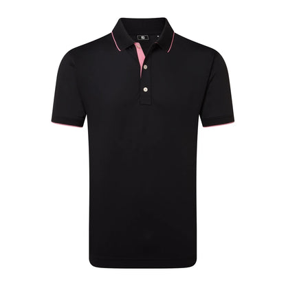 FootJoy FJ Wordmark Pique Herre Sort