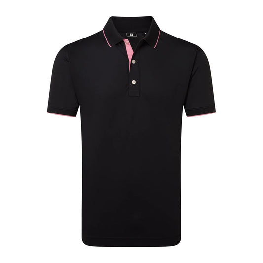 FootJoy FJ Wordmark Pique Herre Sort