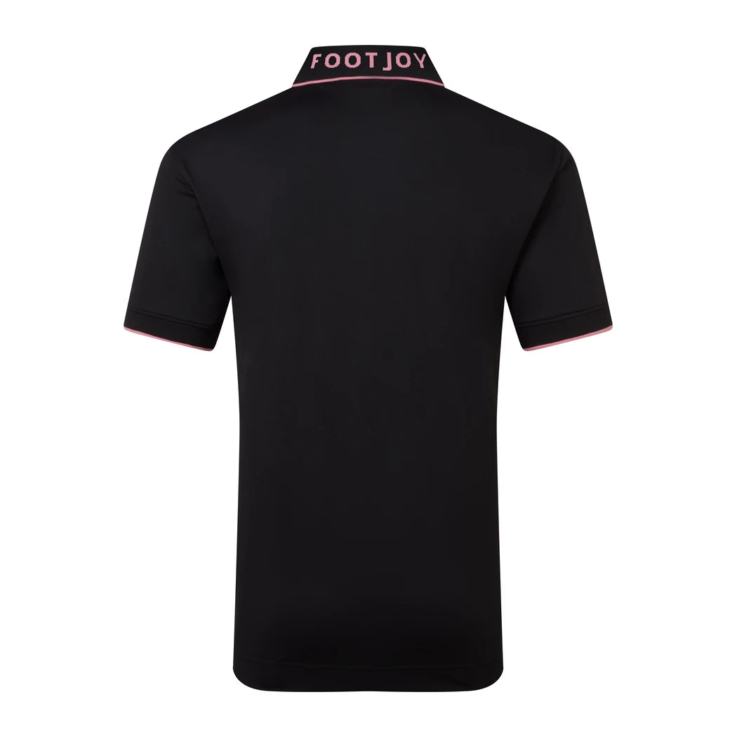FootJoy FJ Wordmark Pique Herre Sort
