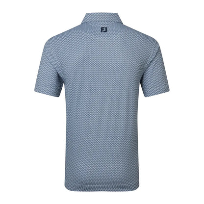 FootJoy Scallop Geo Pique Herre Navy