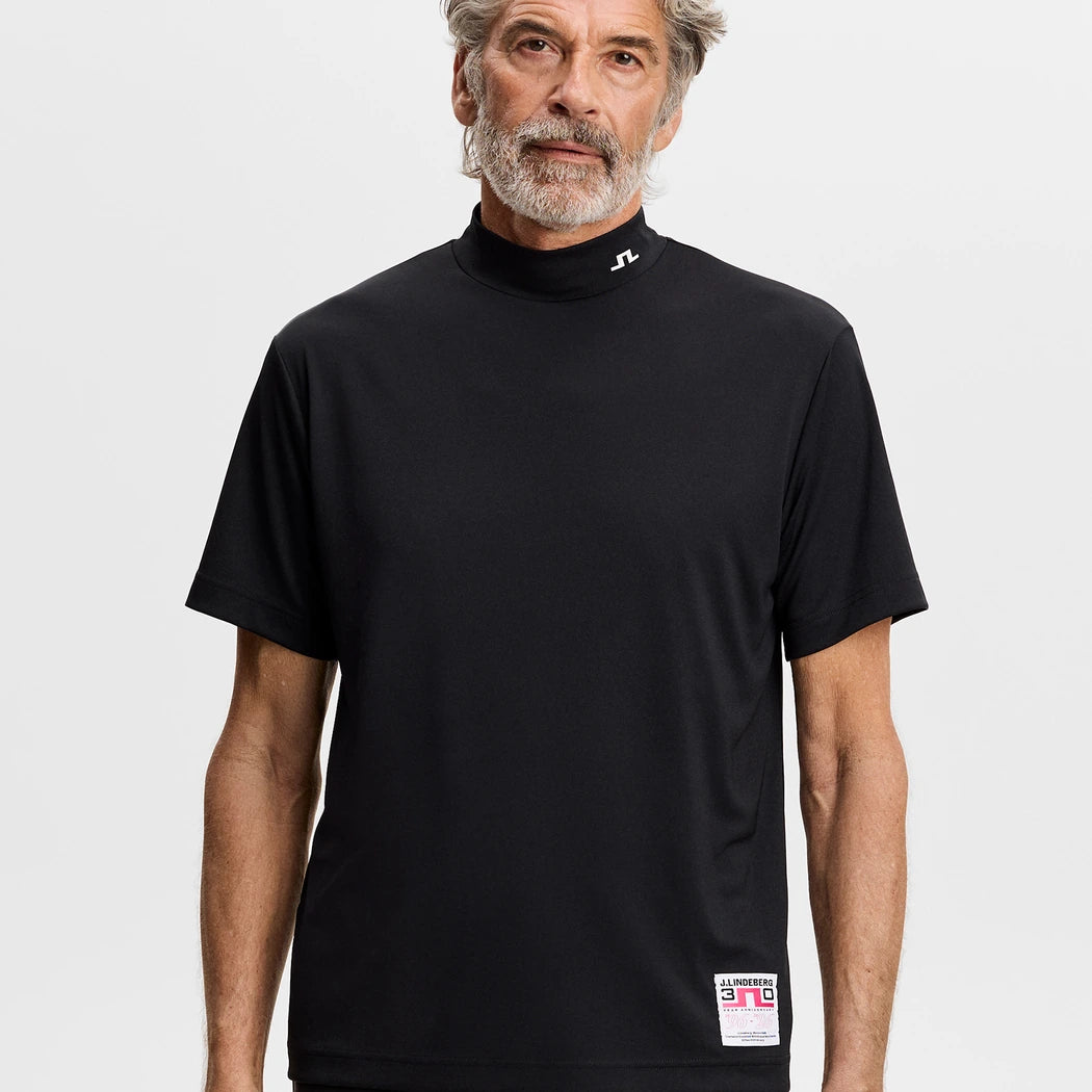 J.Lindeberg 30Y Rory KV Mock Neck Herre Sort