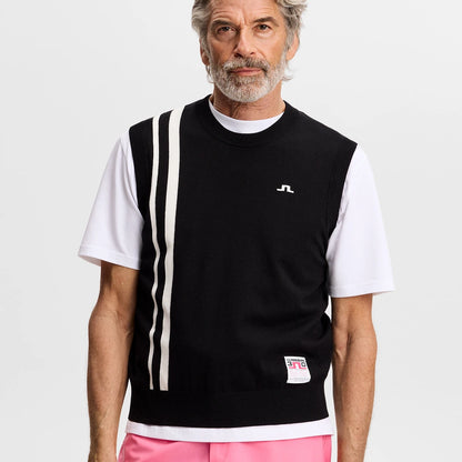 J.Lindeberg 30Y Wallis Knit Vest Herre Sort