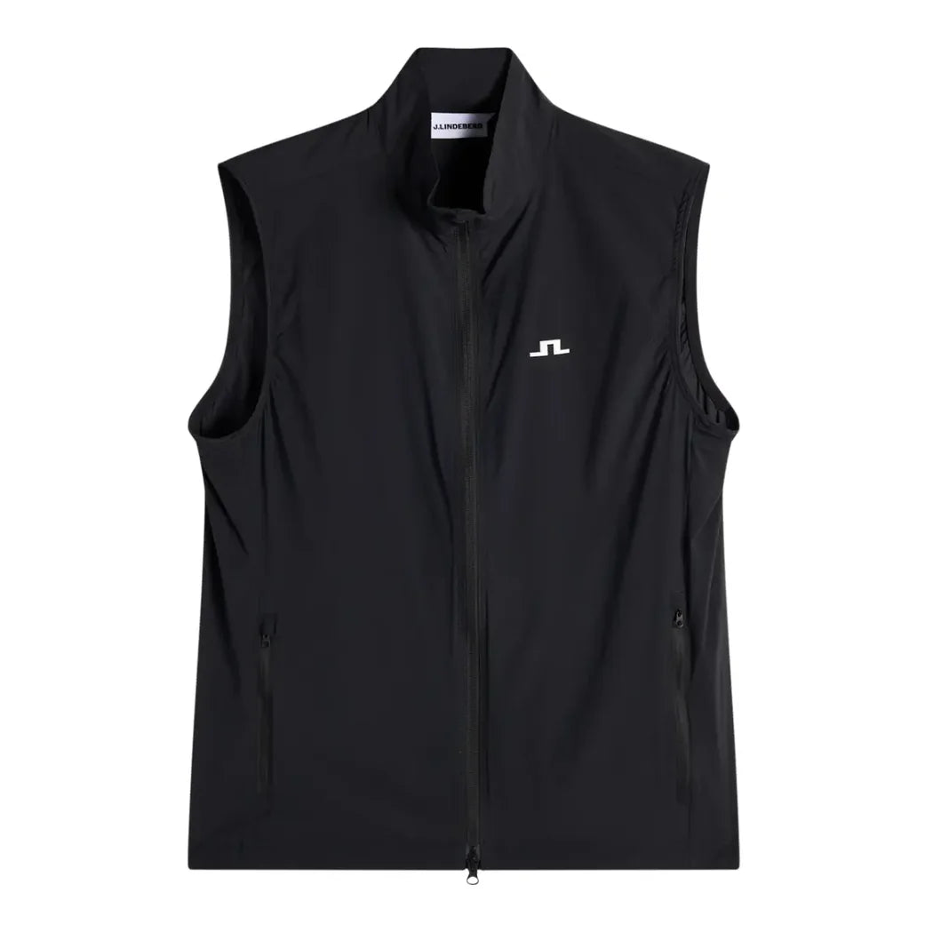 J.Lindeberg Ash Light Packable Vest Herre Sort