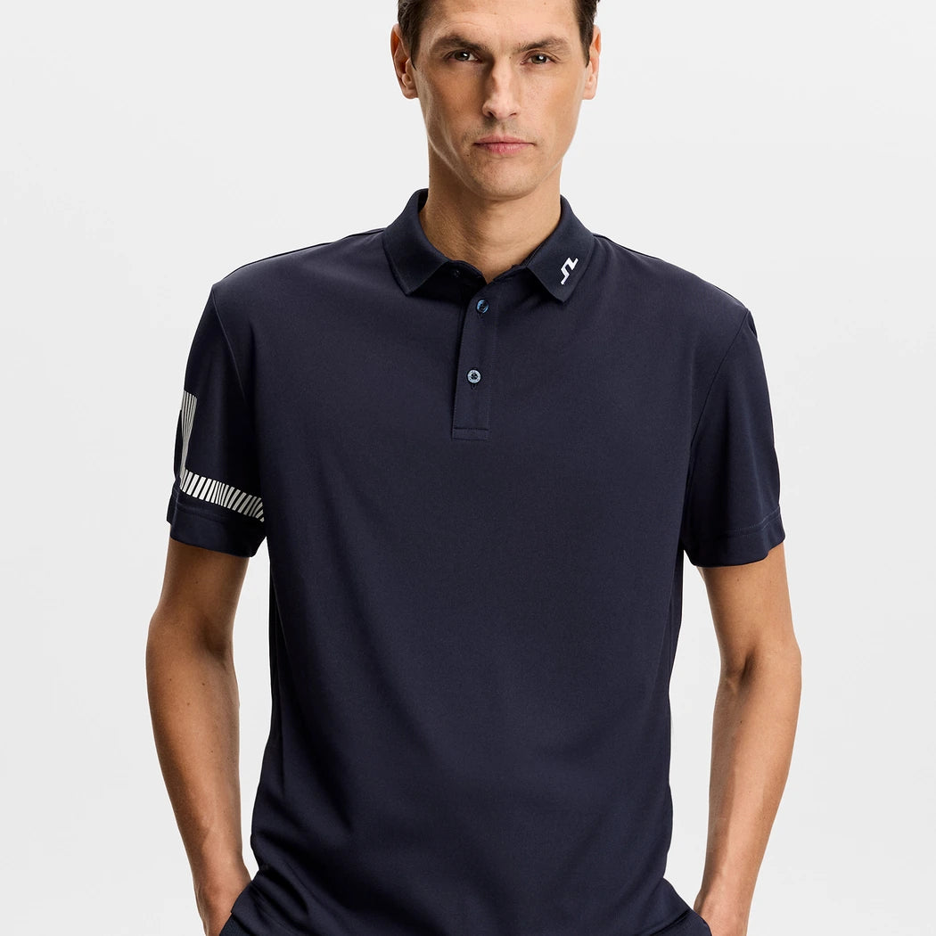 J.Lindeberg Heath Pique Herre Navy