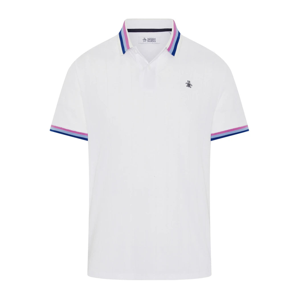 Original Penguin Performance Terry Pique Herre Hvit