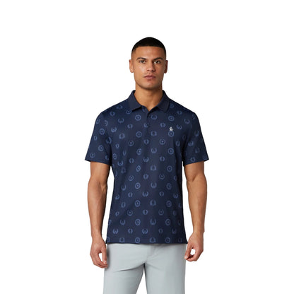 Original Penguin Victory Crest Printed Pique Herre Navy