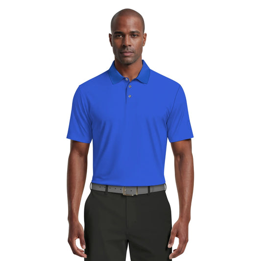 PGA Tour Airflux Solid Performance Pique Herre Blå