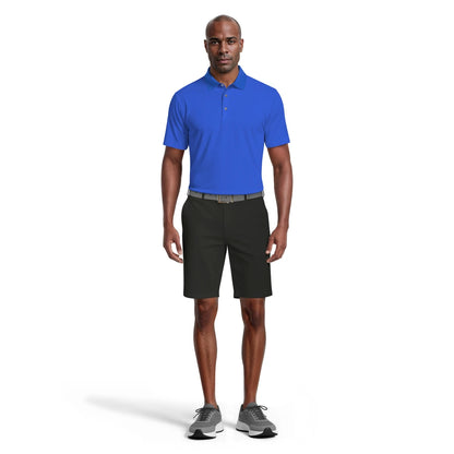 PGA Tour Airflux Solid Performance Pique Herre Blå
