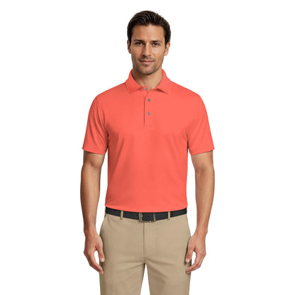 PGA Tour Airflux Solid Performance Pique Herre Cayenne