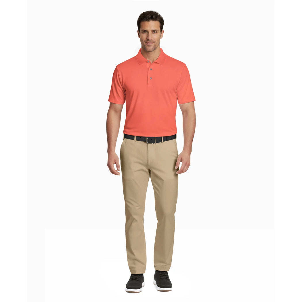 PGA Tour Airflux Solid Performance Pique Herre Cayenne