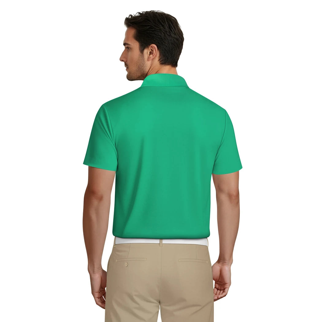 PGA Tour Airflux Solid Performance Pique Herre Grønn