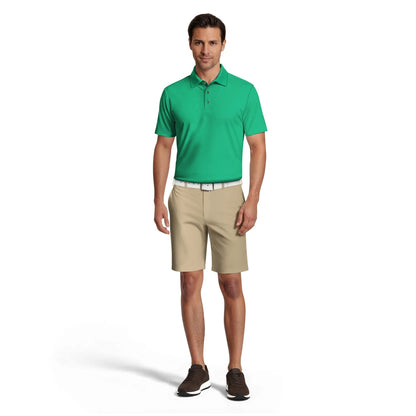 PGA Tour Airflux Solid Performance Pique Herre Grønn