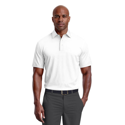 PGA Tour Airflux Solid Performance Pique Herre Hvit