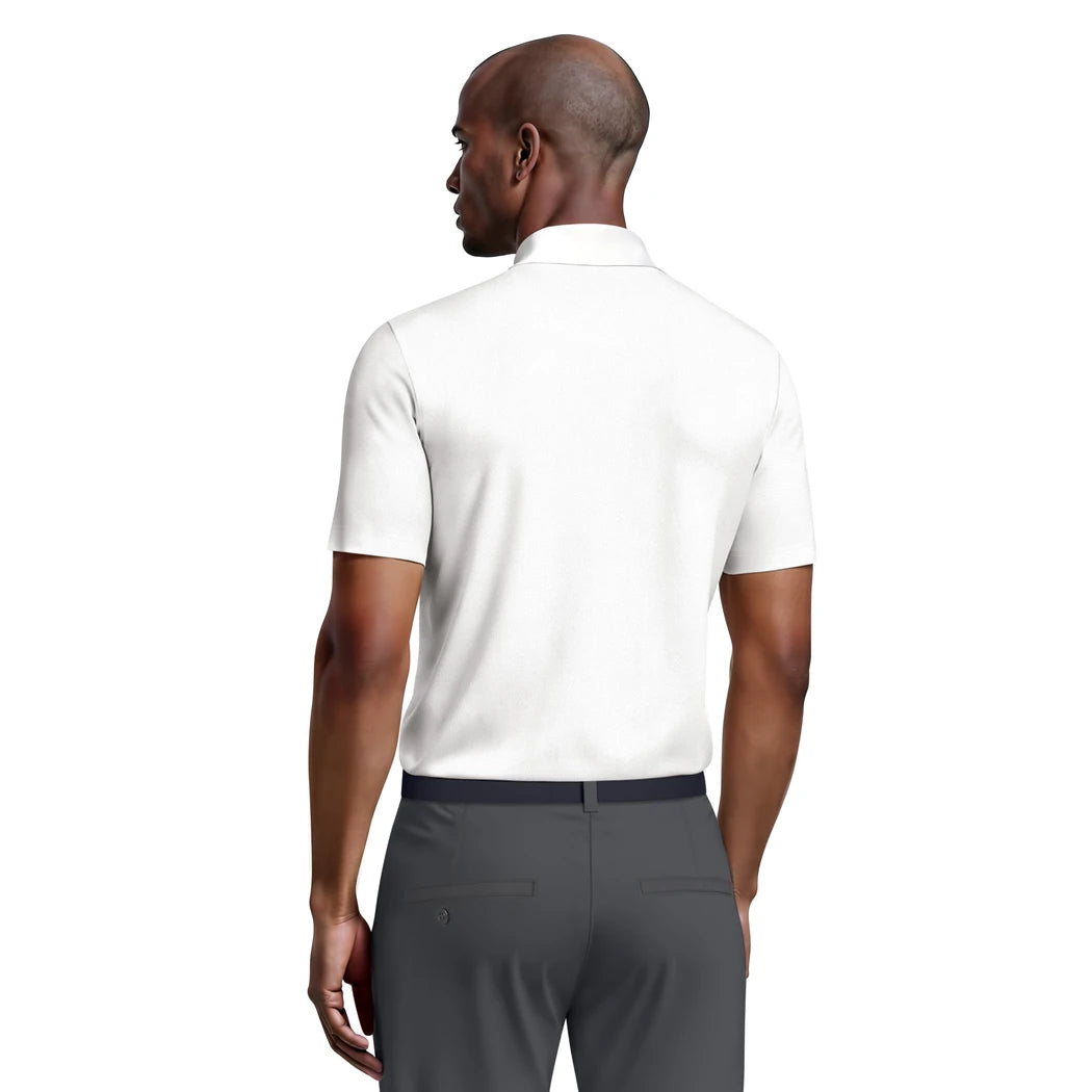 PGA Tour Airflux Solid Performance Pique Herre Hvit