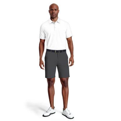 PGA Tour Airflux Solid Performance Pique Herre Hvit