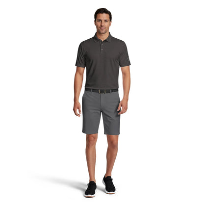 PGA Tour Essential Geo Print Pique Herre Sort