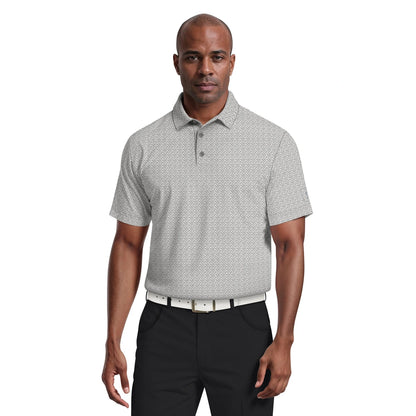 PGA Tour Essential Golf Flag Pique Herre Grå