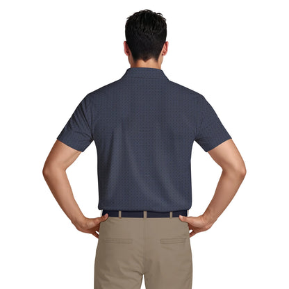 PGA Tour Essential Golf Flag Pique Herre Navy