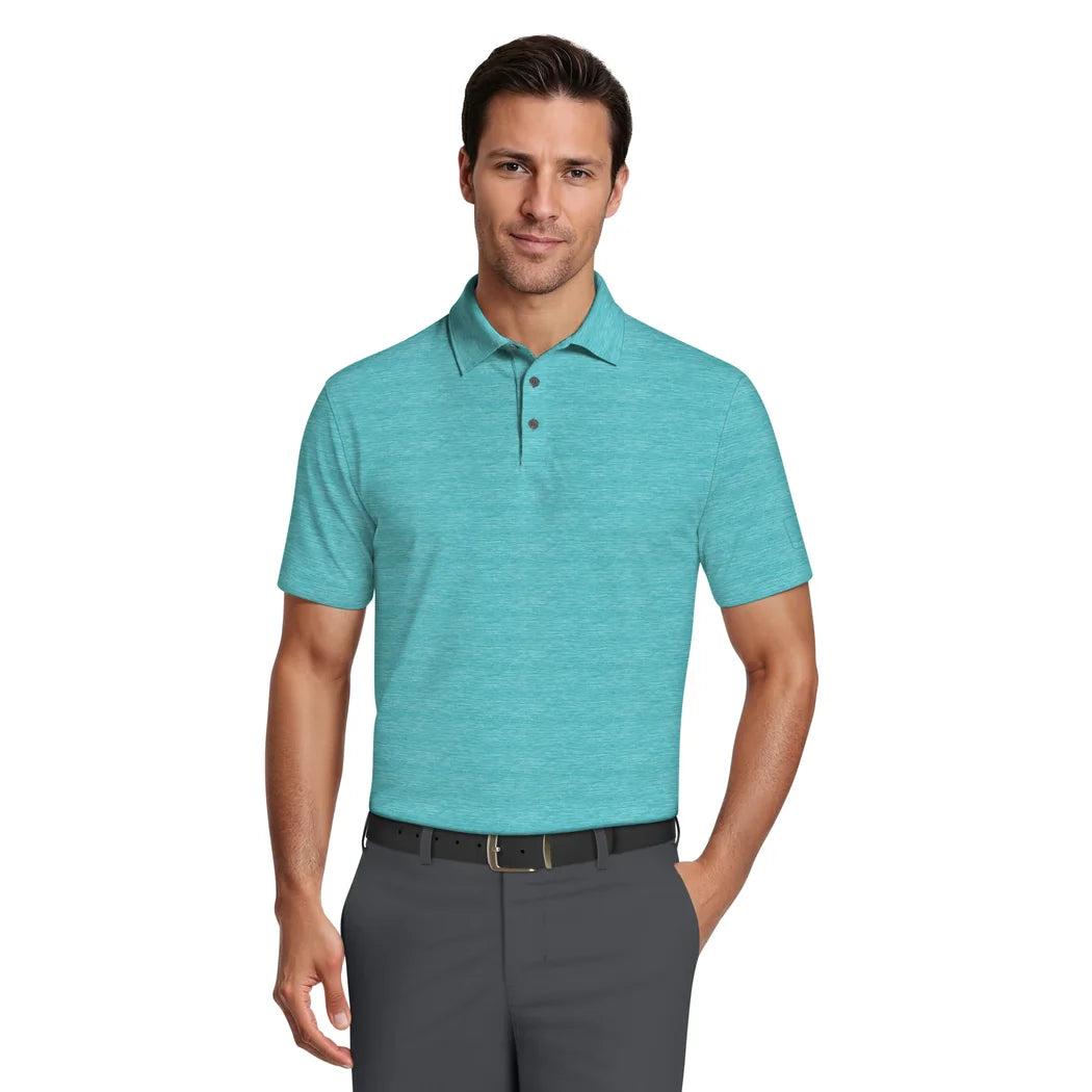 PGA Tour Jaspe Airflux Pique Herre Turkis