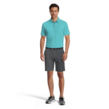 PGA Tour Jaspe Airflux Pique Herre Turkis