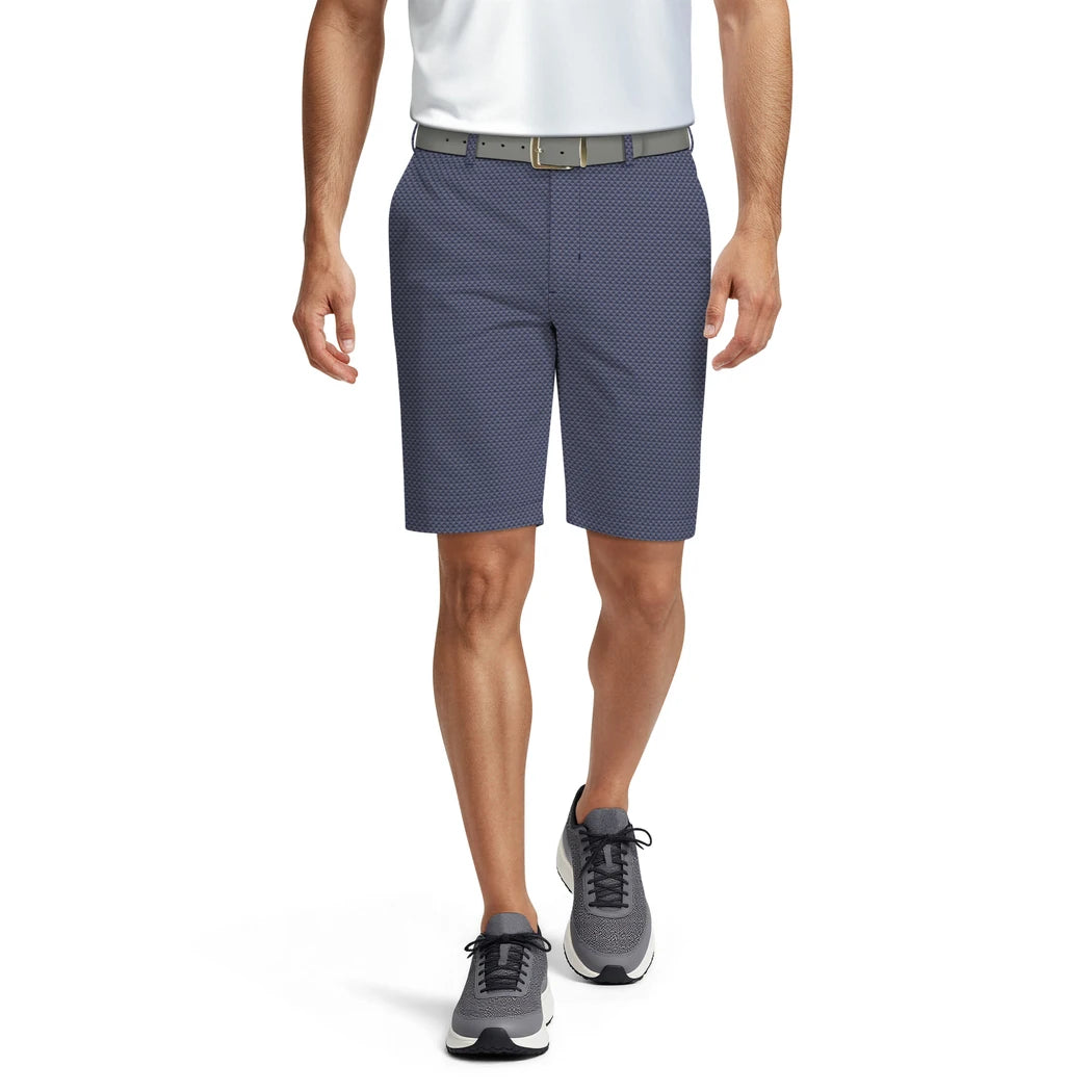 PGA Tour Linear Geo Print Shorts Herre Navy