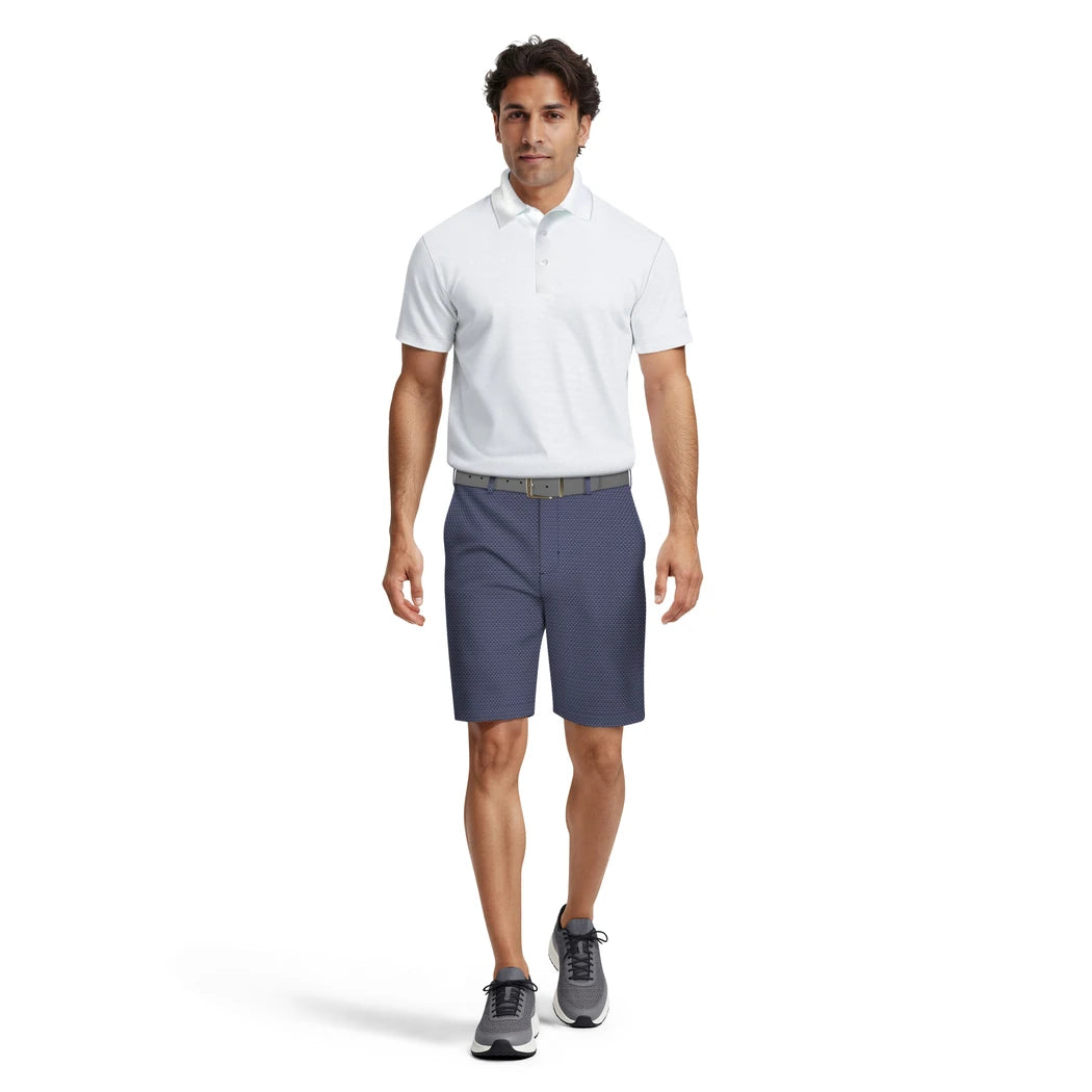 PGA Tour Linear Geo Print Shorts Herre Navy