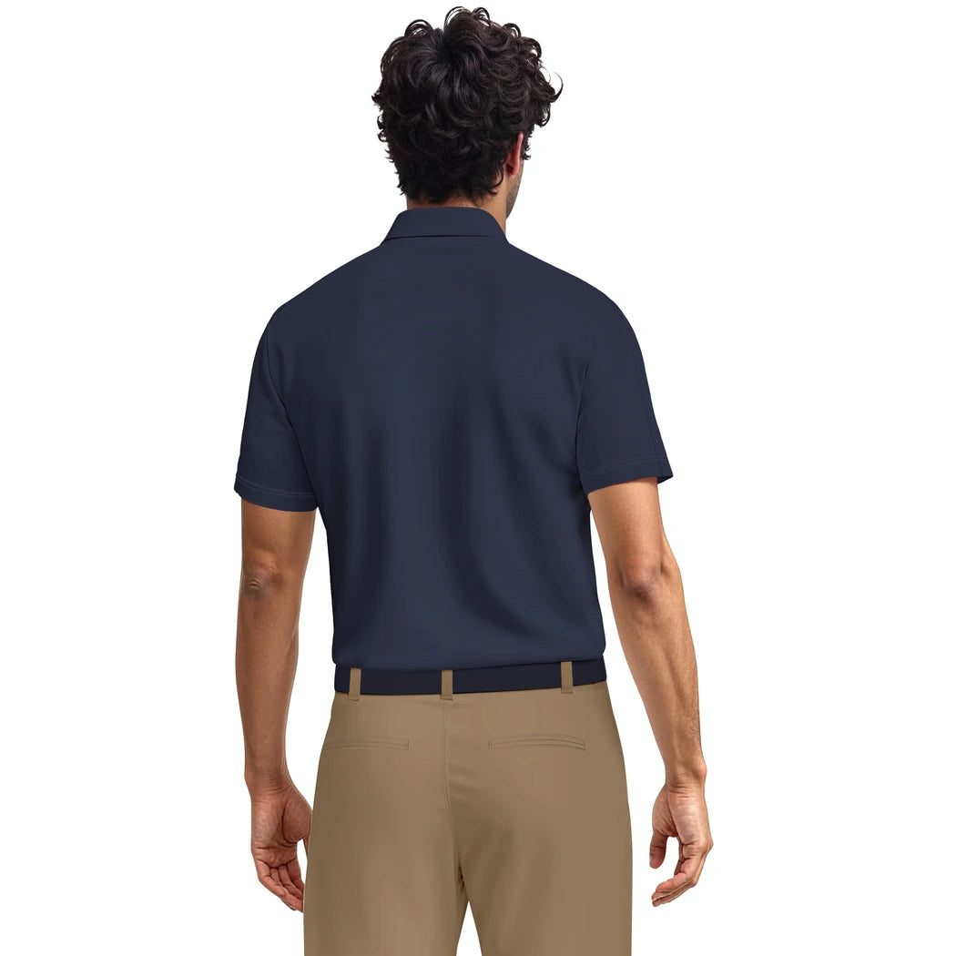 PGA Tour Solid Cooling Pique Herre Navy