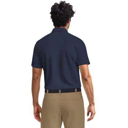 PGA Tour Solid Cooling Pique Herre Navy