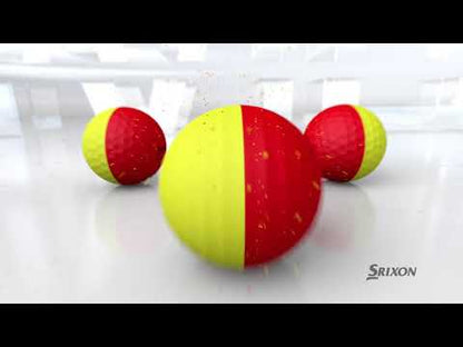 Srixon Q-Star Tour Divide Golfball Gul/Orange
