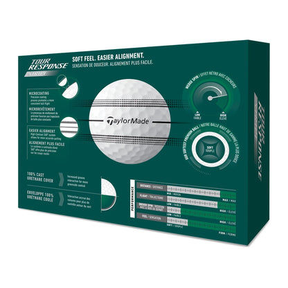 TaylorMade Tour Response Stripe Golfball Hvit
