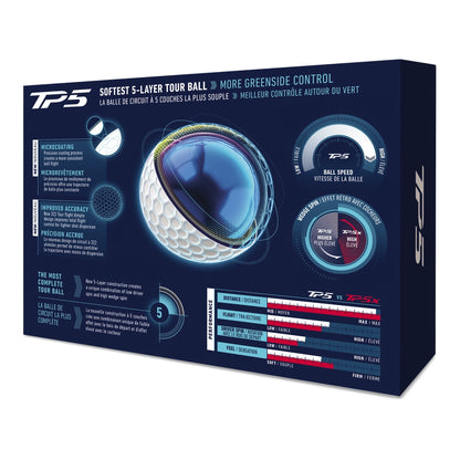 TaylorMade TP5 Golfball Hvit