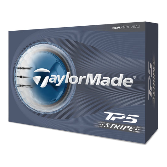 TaylorMade TP5 Stripe Golfball Hvit