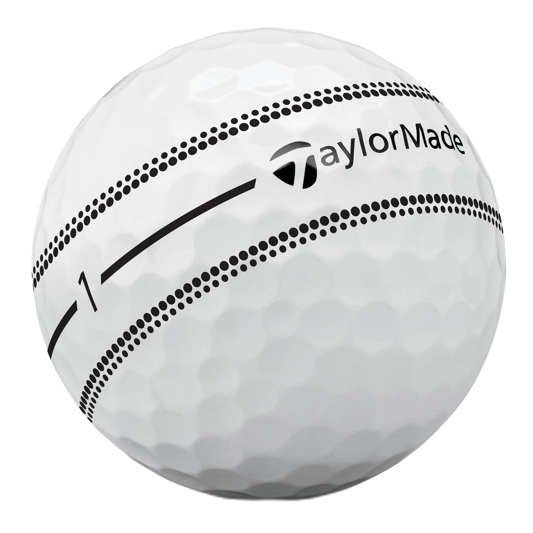 TaylorMade TP5 Stripe Golfball Hvit