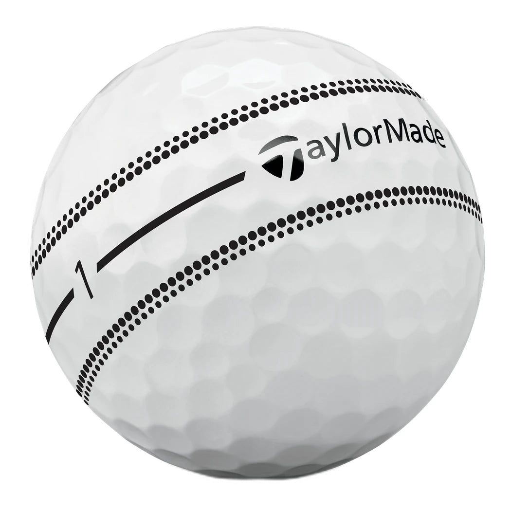 TaylorMade TP5x Stripe Golfball Hvit