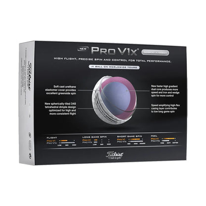 Titleist Pro V1x Enhanced Align Golfball Hvit