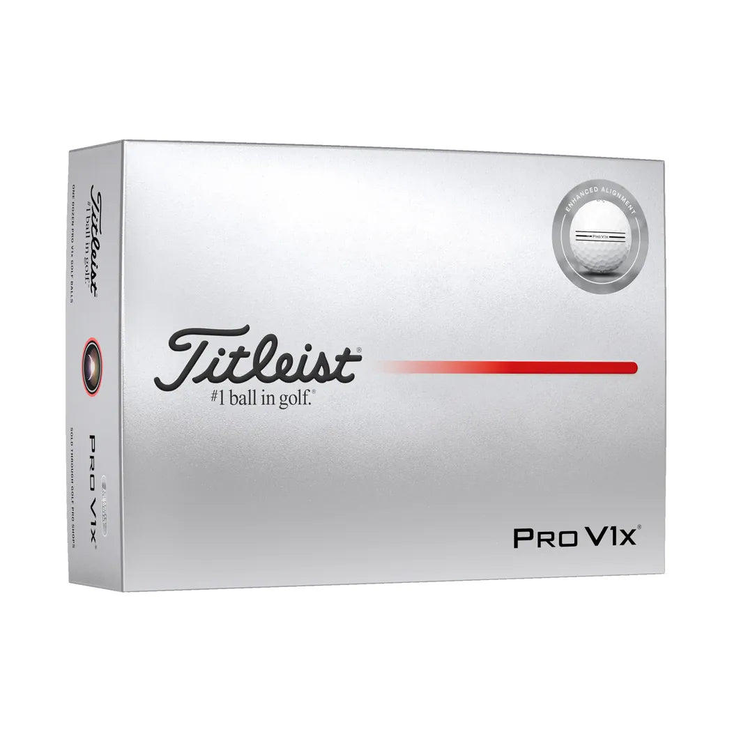 Titleist Pro V1x Enhanced Align Golfball Hvit