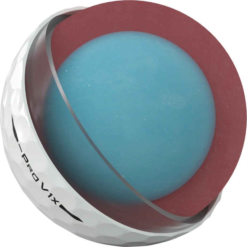 Titleist Pro V1x Left Dash Golfball Hvit