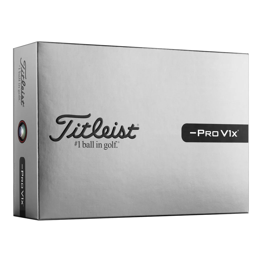 Titleist Pro V1x Left Dash Golfball Hvit