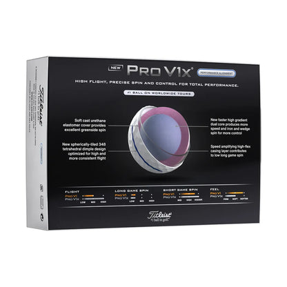 Titleist Pro V1x Performance Align Golfball Blå