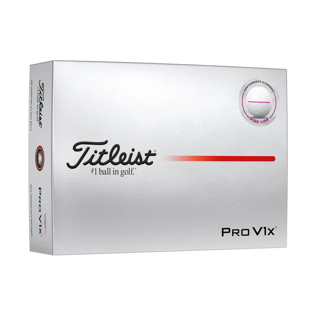 Titleist Pro V1x Performance Align Golfball Rosa