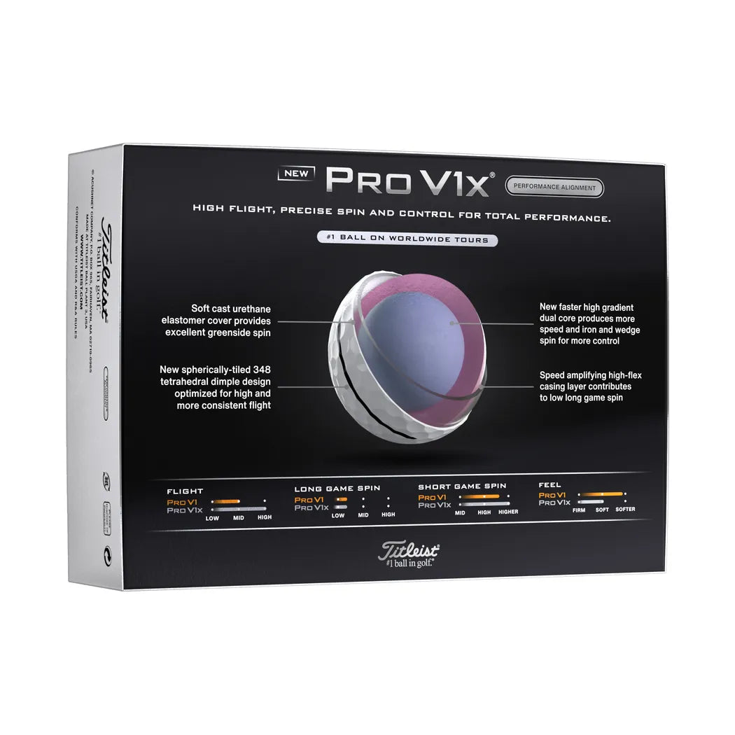 Titleist Pro V1x Performance Align Golfball Sort