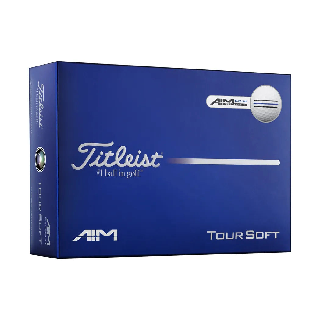 Titleist Tour Soft AIM Golfball Blå