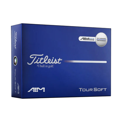 Titleist Tour Soft AIM Golfball Blå