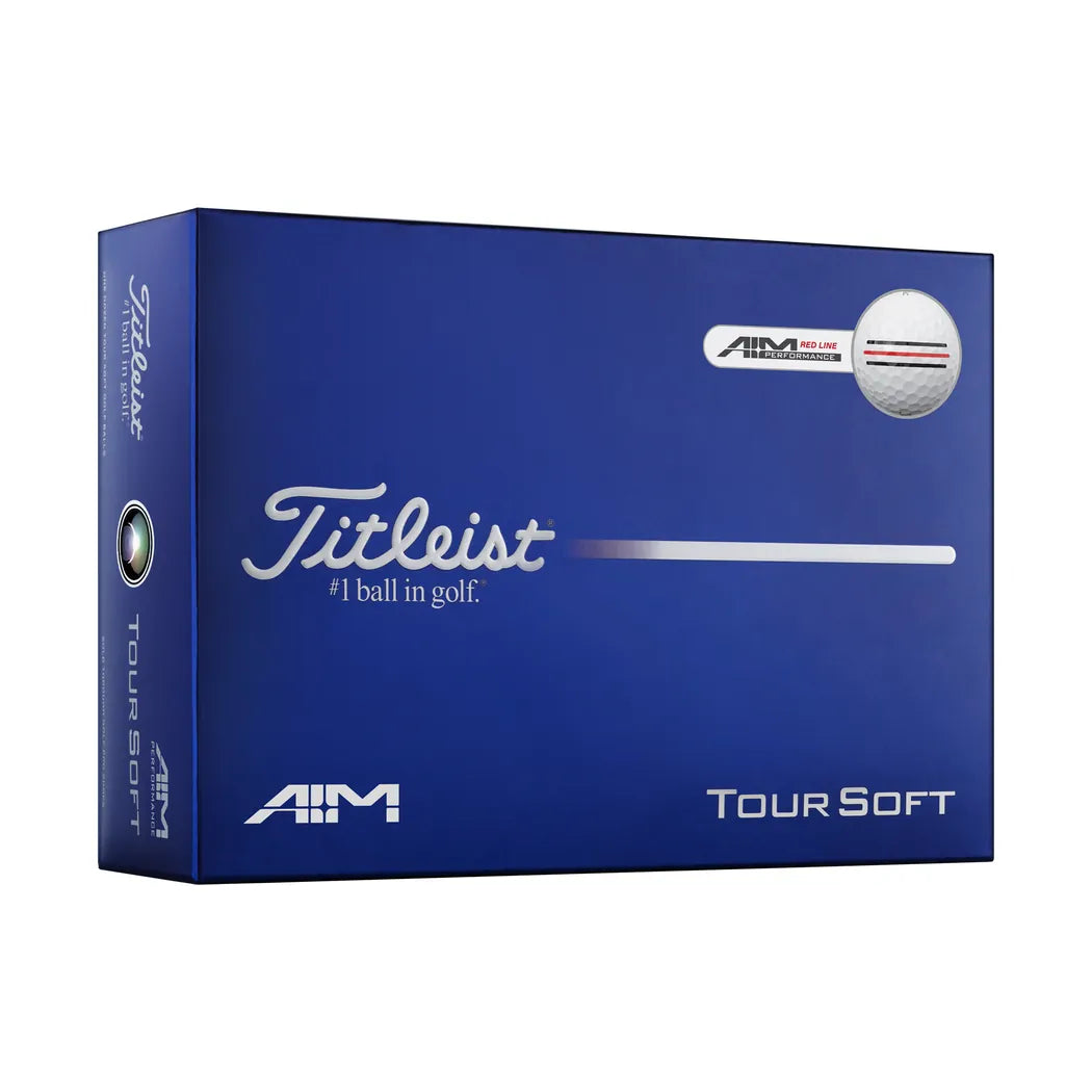 Titleist Tour Soft AIM Golfball Rød